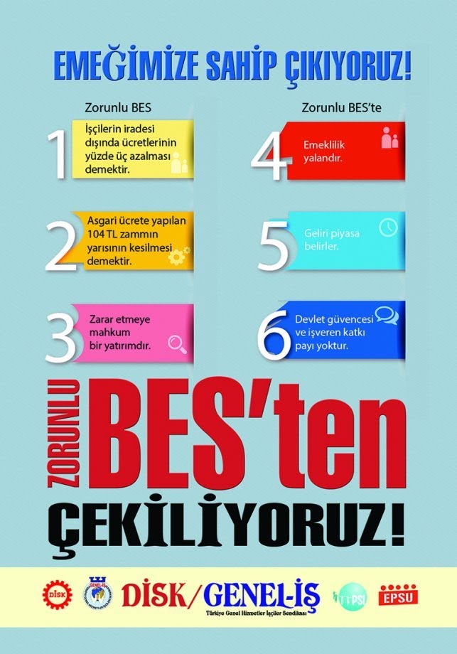 Zorunlu BES'e Hayır! Kamu Emeklilik Sistemi Haktır!