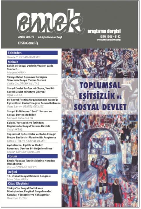 Toplumsal Eşitsizlik ve Sosyal Devlet